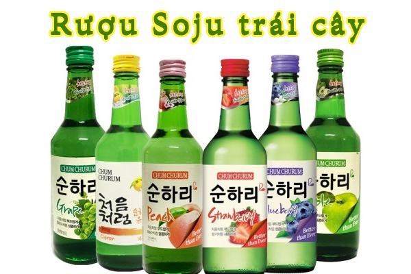Các loại rượu soju trái cây